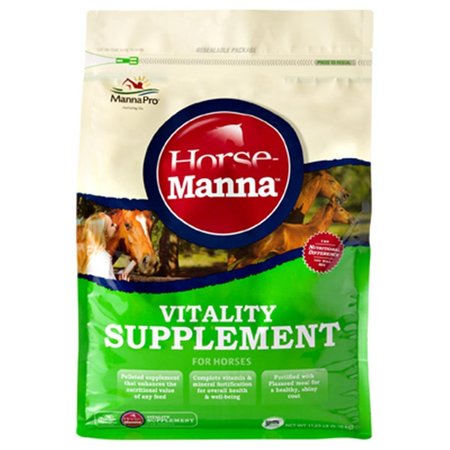 MANNA PRO 0092192220 Horse Manna Vitality Equine Supplement, 11.25 lbs. MA573901